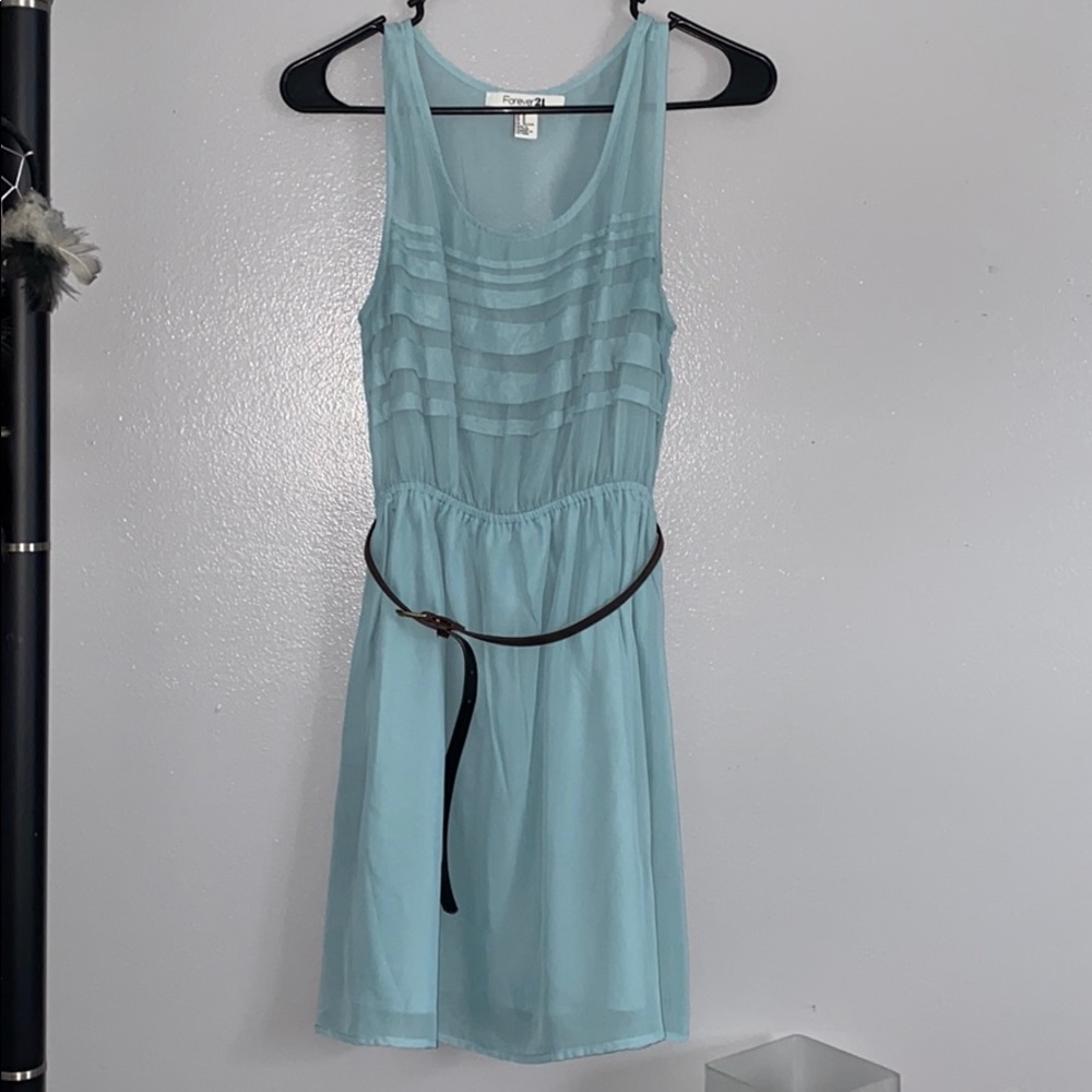 F21 Teal Dress